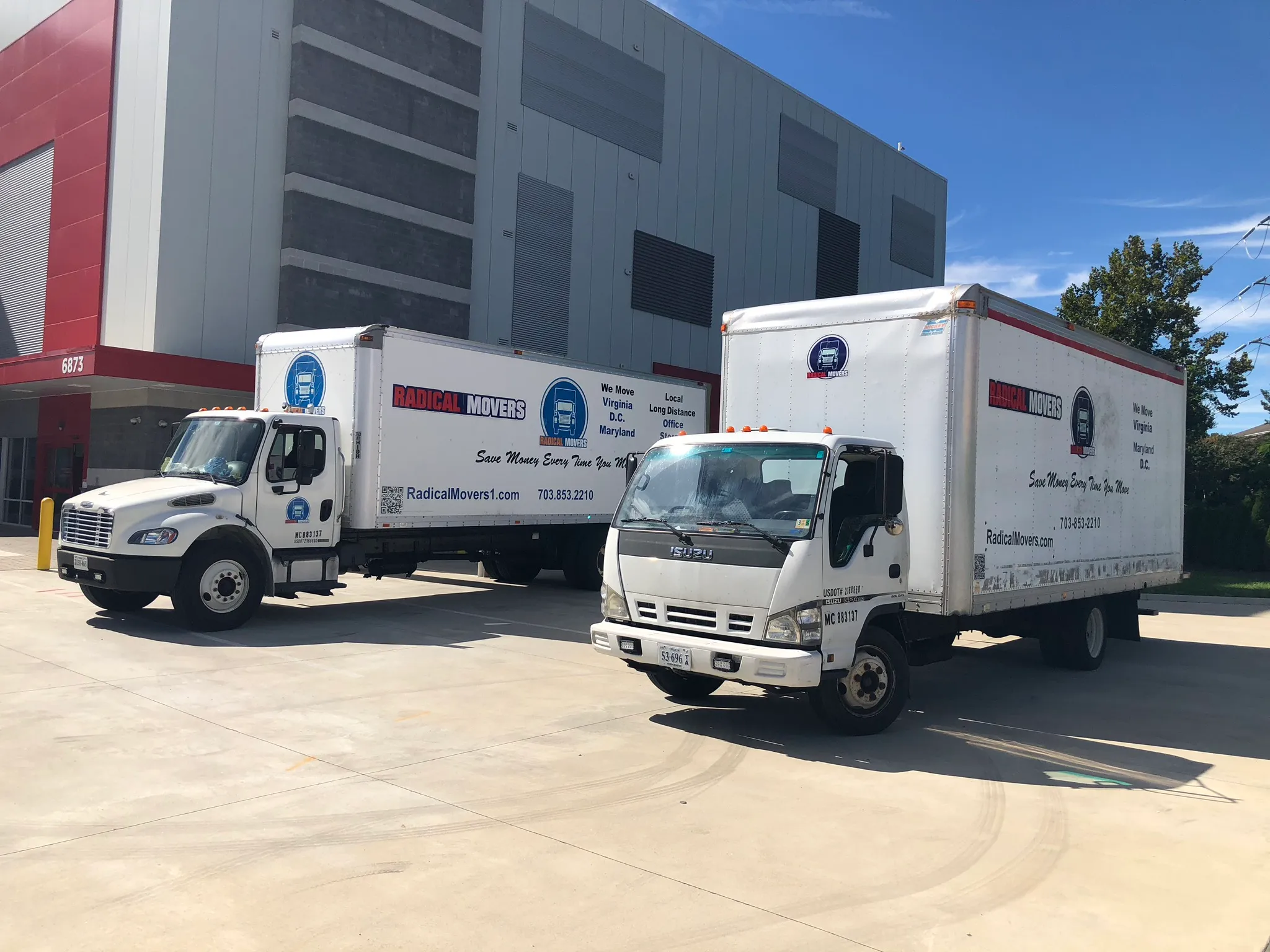 Climate-controlled storage facility with moving truck