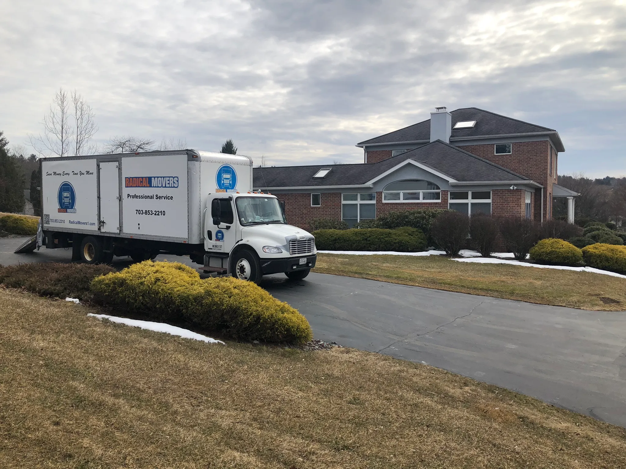 Moving truck with insurance documents and protected items